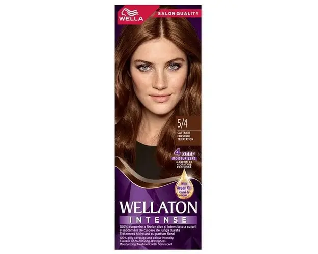 Vopsea Permanenta - Wella Wellaton Intense Color Cream, nuanta 5/4 Castaniu