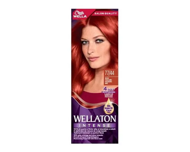 Vopsea Permanenta - Wella Wellaton Intense Color Cream, nuanta 77/44 Rosu Vulcanic