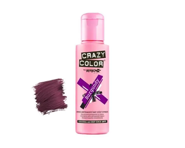 Vopsea semipermanenta Crazy Color Burgundy no.61 100 ml