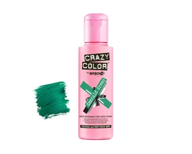 Vopsea semipermanenta Crazy Color Emerald Green no.53 100 ml