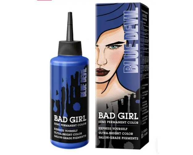 Vopsea PROFESIONALA directa semi-permanenta - Bag Girl - Blue Devil / Albastru, 150ml