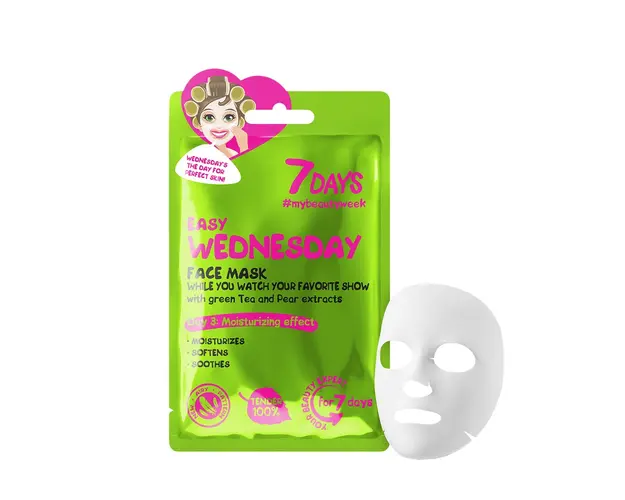 Easy wednesday - face sheet mask while you watch your favorite show with green tea & pear 28 gr