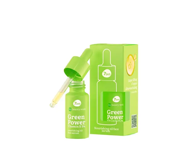Nourishing oil face serum green power vitamin e 2% 20 ml