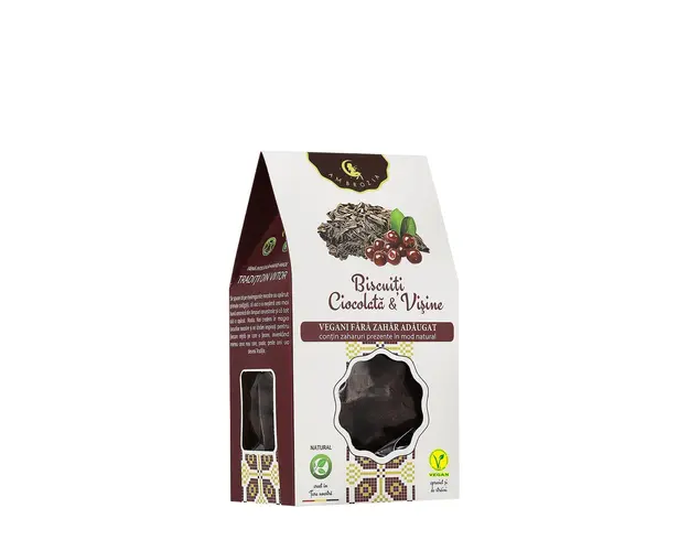 Biscuiti ciocolata & visine 130 gr