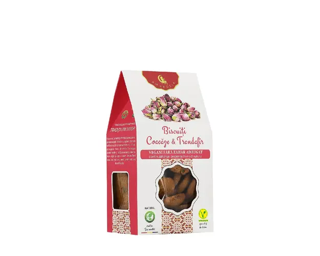 Biscuiti coacaze & trandafir 130 gr