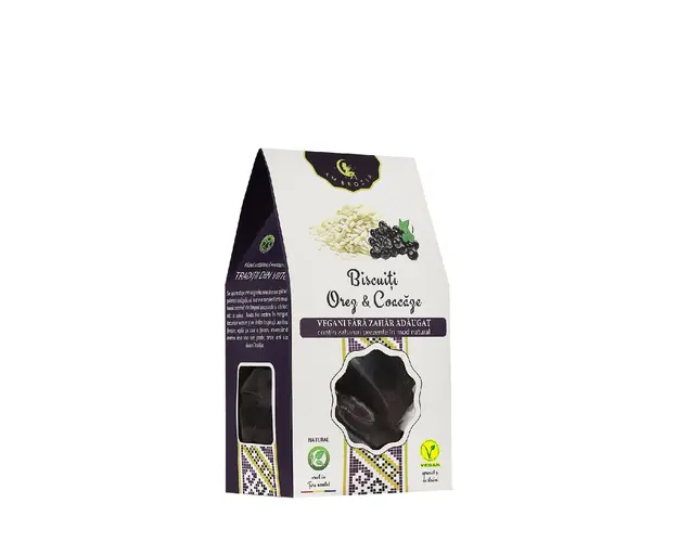 Biscuiti orez & coacaze 130 gr