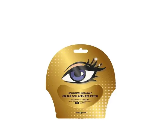 Hydrogel patches with gold extract and collagen - single use (2 pcs) 3 gr