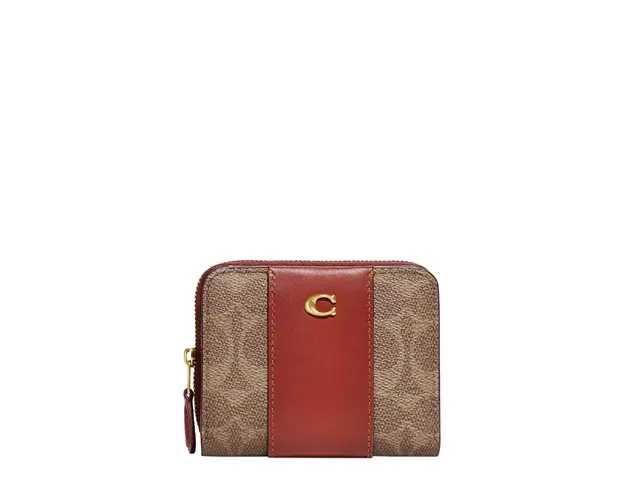 Billfold wallet in colorblock signature canvas