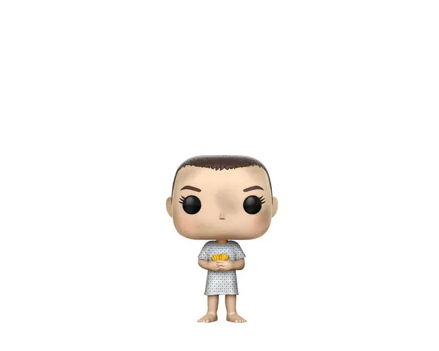 Eleven in hospital gown