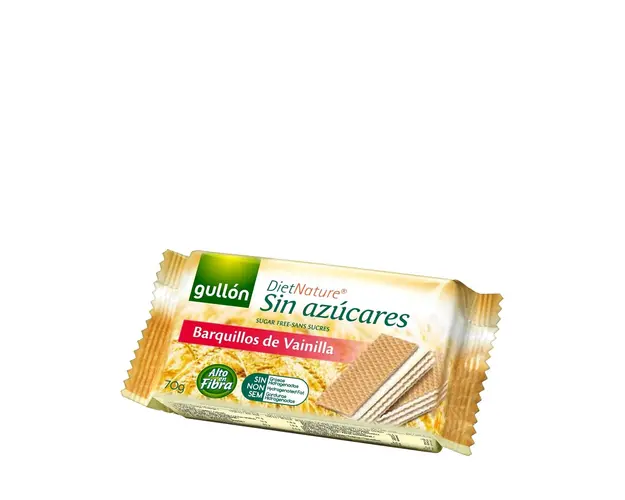 Napolitane fara zahar cu crema vanilie 60 gr