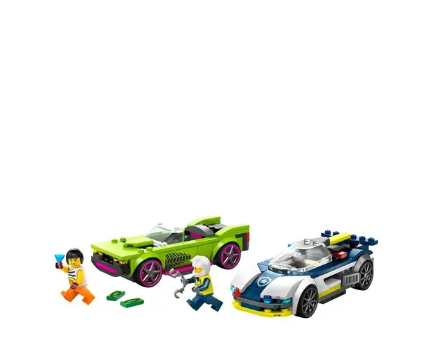 Police car and muscle car chase 60415