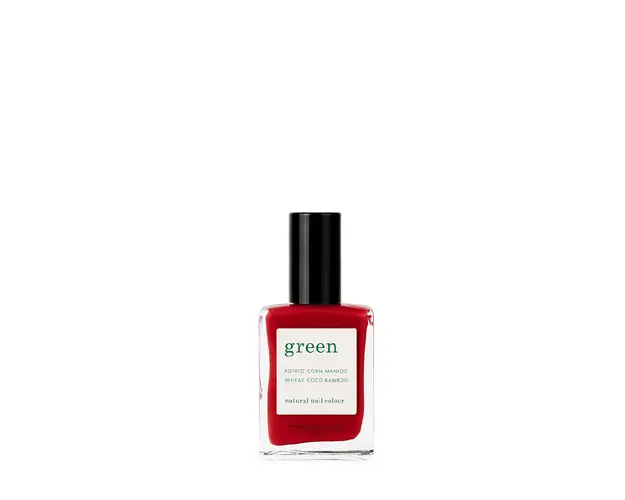 Green natural nail colour - red cherry 15 ml