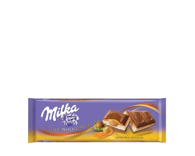 Toffee whole nuts 300 gr