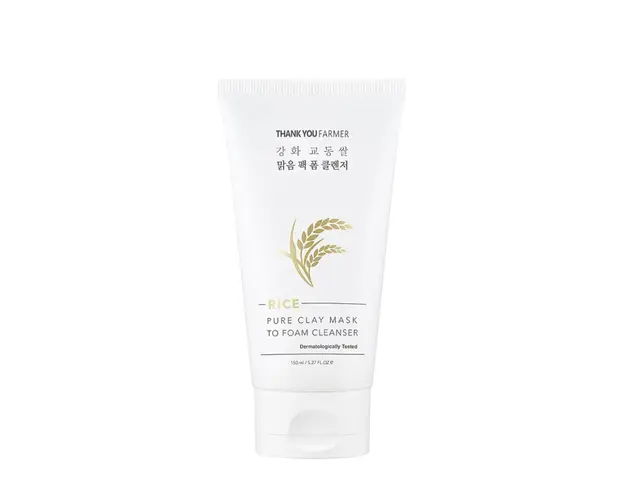 Rice pure clay mask to foam cleanser 150 ml