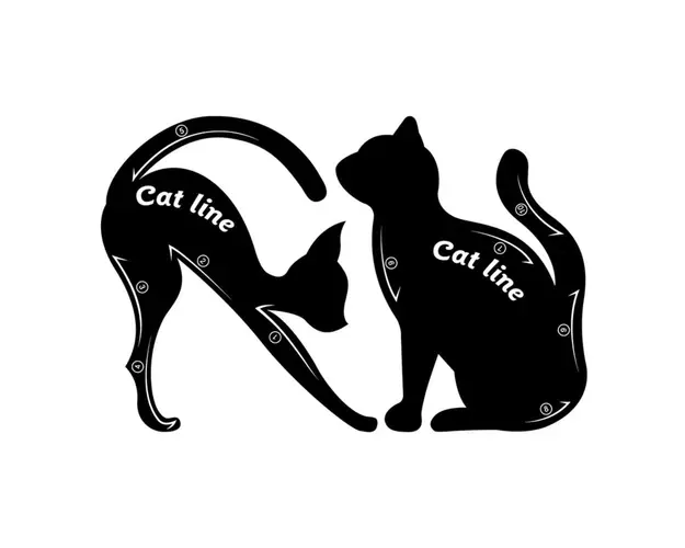 Sablon pentru Eyeliner SensoPRO Milano, My Favorite Cat Line