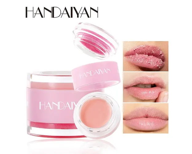 Set 2 in 1 Lip Scrub & Lip Mask Raspberry Kiss Handaiyan