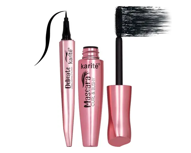Set 2 in 1 Mascara & Eyeliner lichid Karite