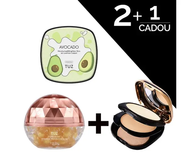 Set Baza de Machiaj Ultra Facial,Pudra Hold Make up Collagen,Fond de Ten Moisturize & Brighten Skin 2+1 CADOU