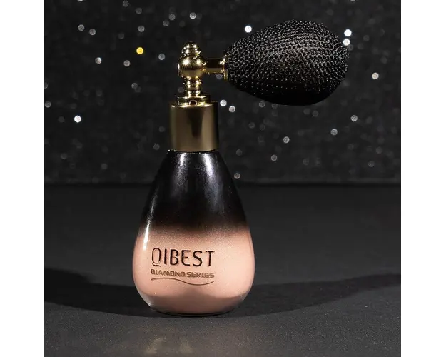Spray Iluminator Pudra cu Pompita Qibest Diamond Highlighter #02
