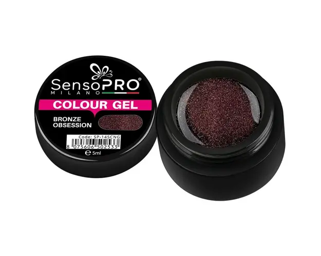 Gel UV Colorat Bronze Obsession 5ml, SensoPRO Milano