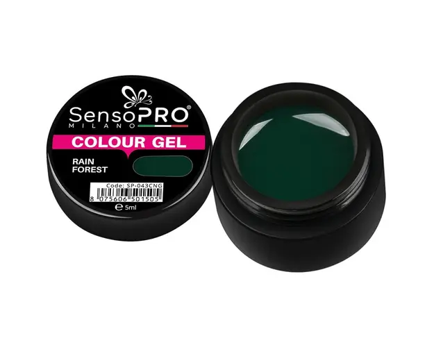 Gel UV Colorat Rain Forest 5ml, SensoPRO Milano