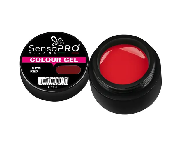 Gel UV Colorat Royal Red 5ml, SensoPRO Milano