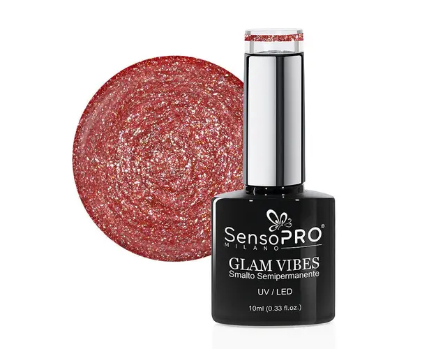 Oja Semipermanenta Glam Vibes SensoPRO Milano 10ml, Funky Glow #27