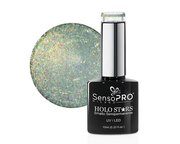 Oja Semipermanenta Holo Stars SensoPRO Milano 10ml, Outer Emerald #02