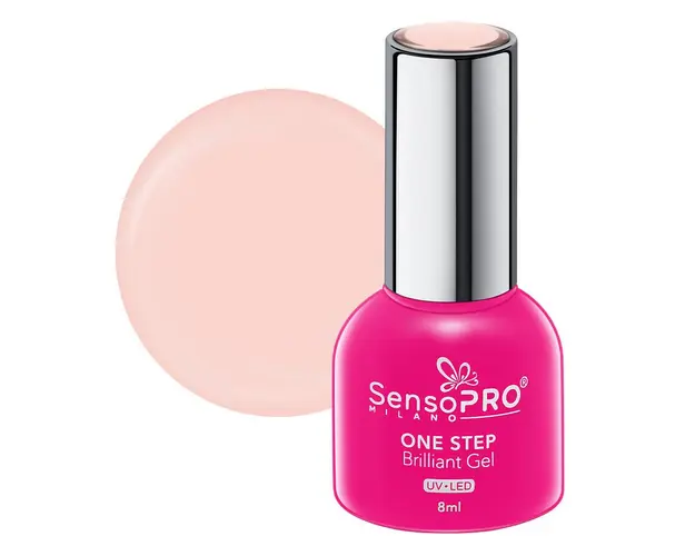 Oja Semipermanenta One Step Brilliant Gel SensoPRO Milano 8ml, Miss Bloom #31