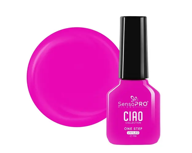 Oja Semipermanenta One Step SensoPRO Milano, CIAO Collection - Flirty Fuchsia 7ml
