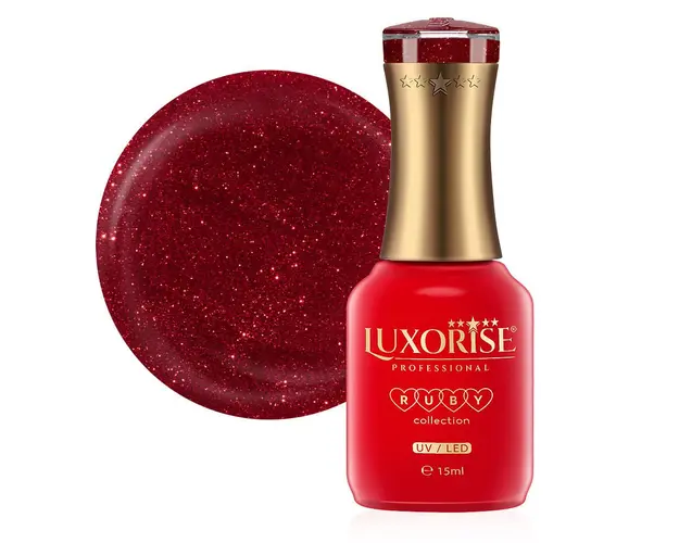 Oja Semipermanenta Ruby Collection LUXORISE, Extreme Touch 15ml