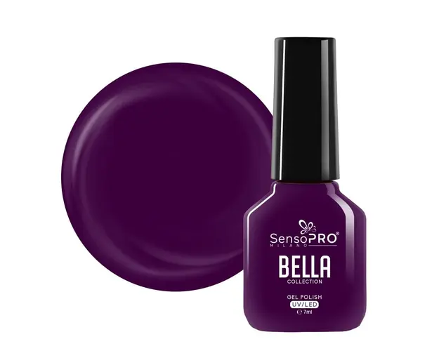 Oja Semipermanenta SensoPRO Milano, BELLA Collection - Violet Noir, 7ml