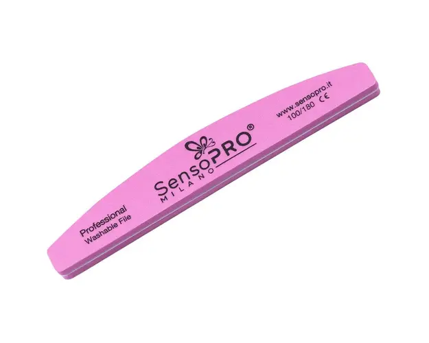 Pila Buffer Unghii Semiluna SensoPRO Milano, granulatie 100 180, roz