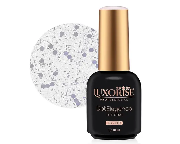 Top Coat LUXORISE - Dot Elegance, White Whisp 10ml