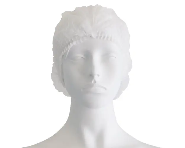 Bonete unica folosinta alb Bournas Medicals Soft Care Mob cap accordion 100buc