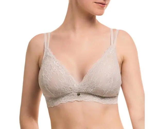 Ipomia sutien Light Lace wireless bra almond