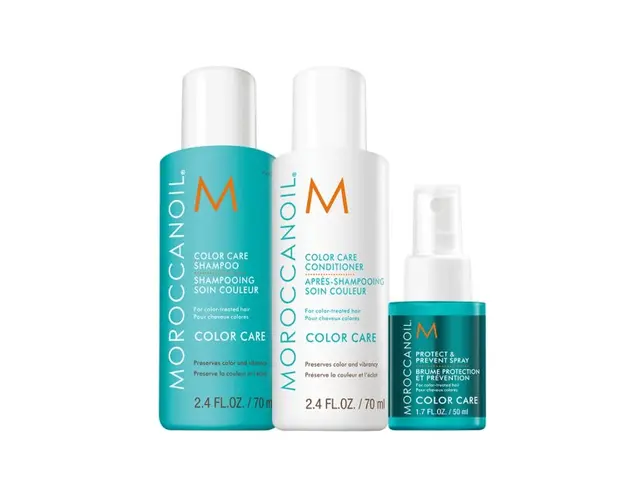 Set pentru par vopsit Moroccanoil Color Care 2x70ml 1x50ml