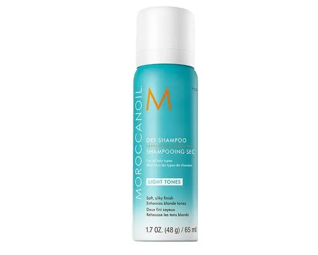 Sampon uscat Moroccanoil Dry Shampoo Light Tones pentru par deschis la culoare 65 ml