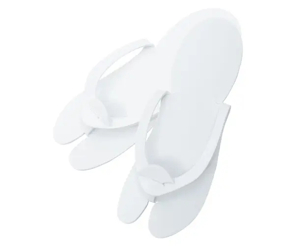 Papuci pedichiura alb Bournas Medicals Soft Care Eva Pedicure flip flops White 12set