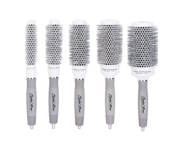 Set perii de par ceramice rotunde Raphael Perrier Round Brush Pack 5 buc