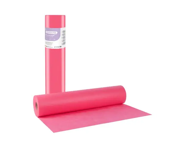 Rola hartie 2 straturi roz Bournas Medicals Soft Care Regular Normal Examination roll Pink 58x70m 20gr 1buc