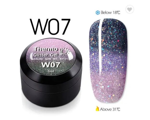 Gel color CANNI Gliter Termo 5ml W07