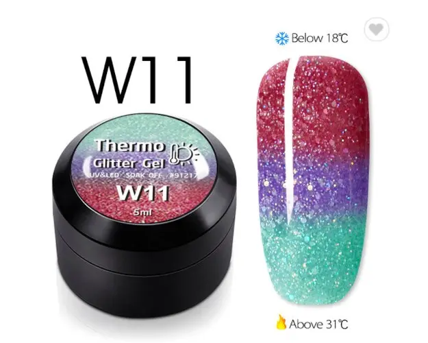 Gel color CANNI Gliter Termo 5ml W11