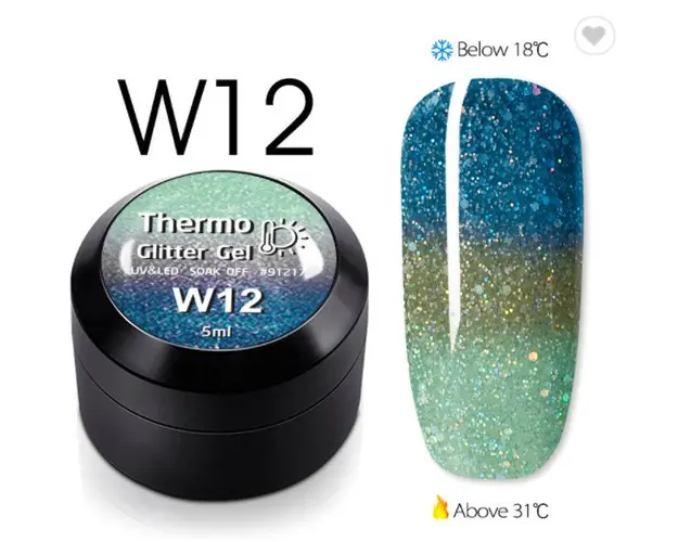 Gel color CANNI Gliter Termo 5ml W12