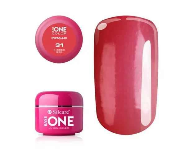 Gel UV Color Base One 5g Metalic Kisses Red 31