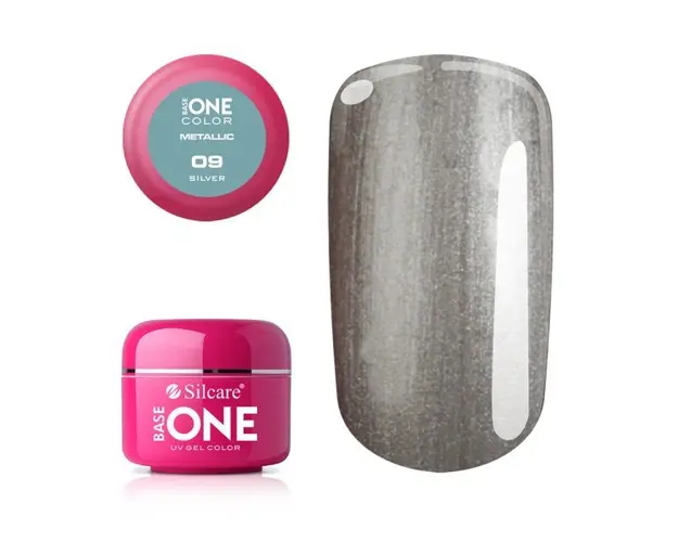 Gel UV Color Base One 5g Metalic Silver 09