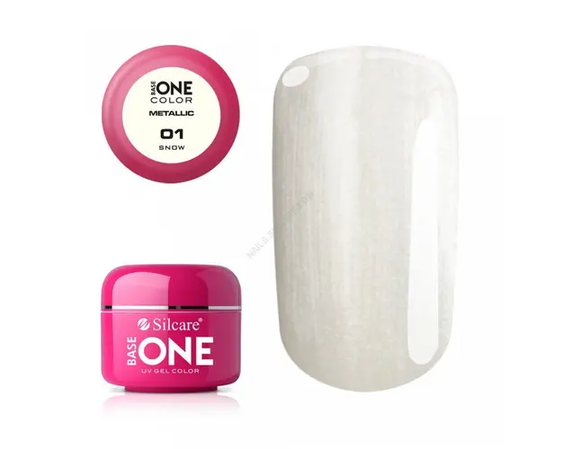 Gel UV Color Base One 5g Metalic Snow 01