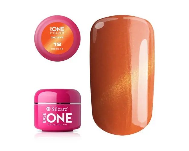 Gel UV Color Base One Silcare Cat Eye Magnetic Eye Sokoke 12