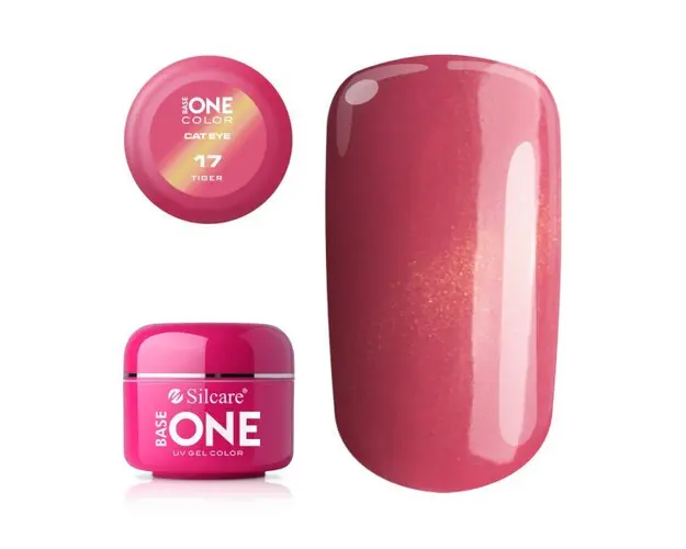 Gel UV Color Base One Silcare Cat Eye Magnetic Eye Tiger 17