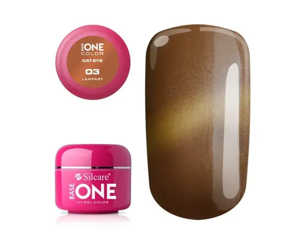 Gel UV Color Base One Silcare Cat Eye Magnetic Lampart 03